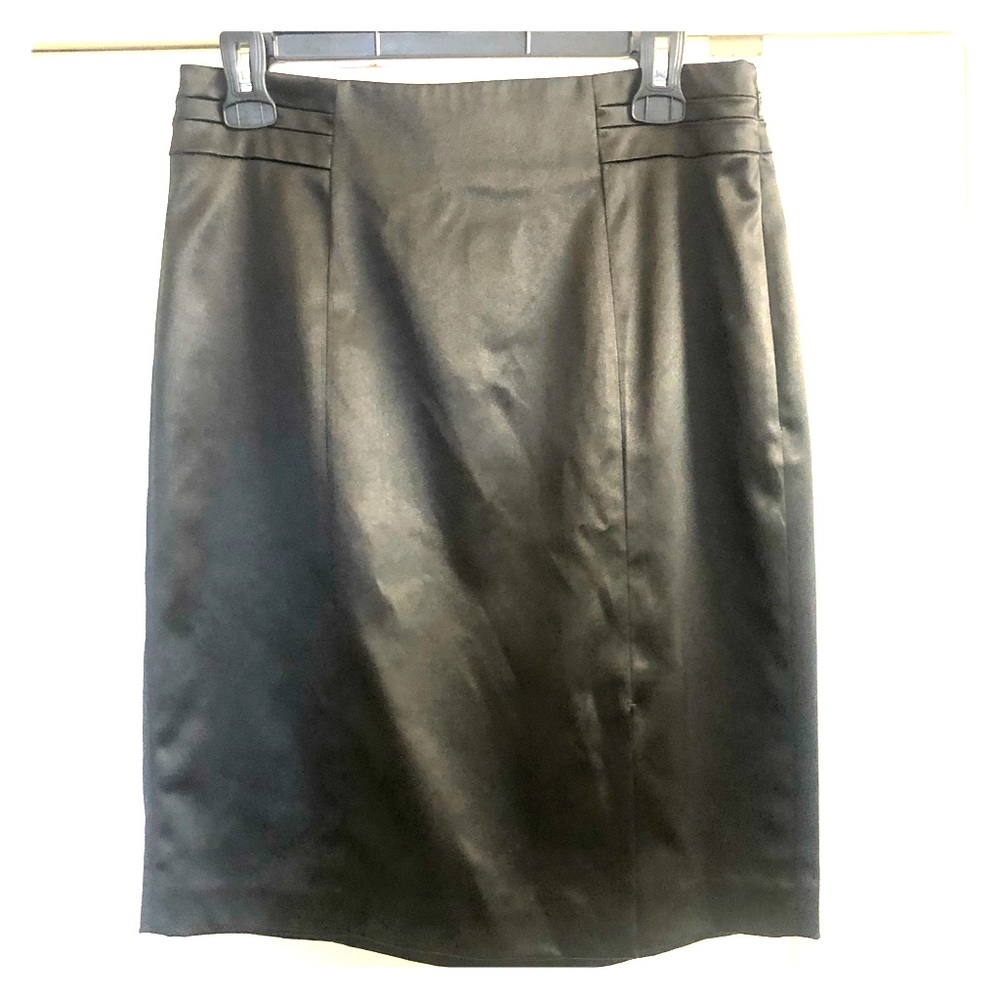 WHBM Satin Skirt, left side slit